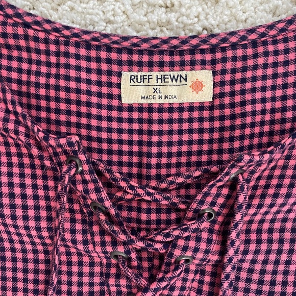 Checkered Blouse by Ruff Hewn, size XL - Picture 2 of 4